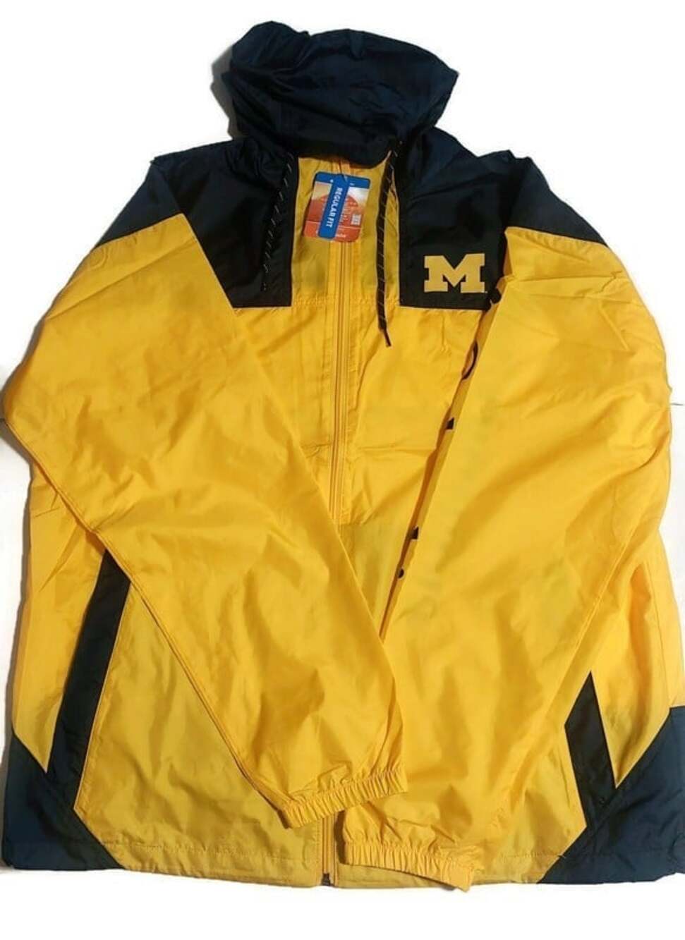 Columbia Michigan Wolverines CLG Flash Challenger Full Zip Windbreaker Mens L